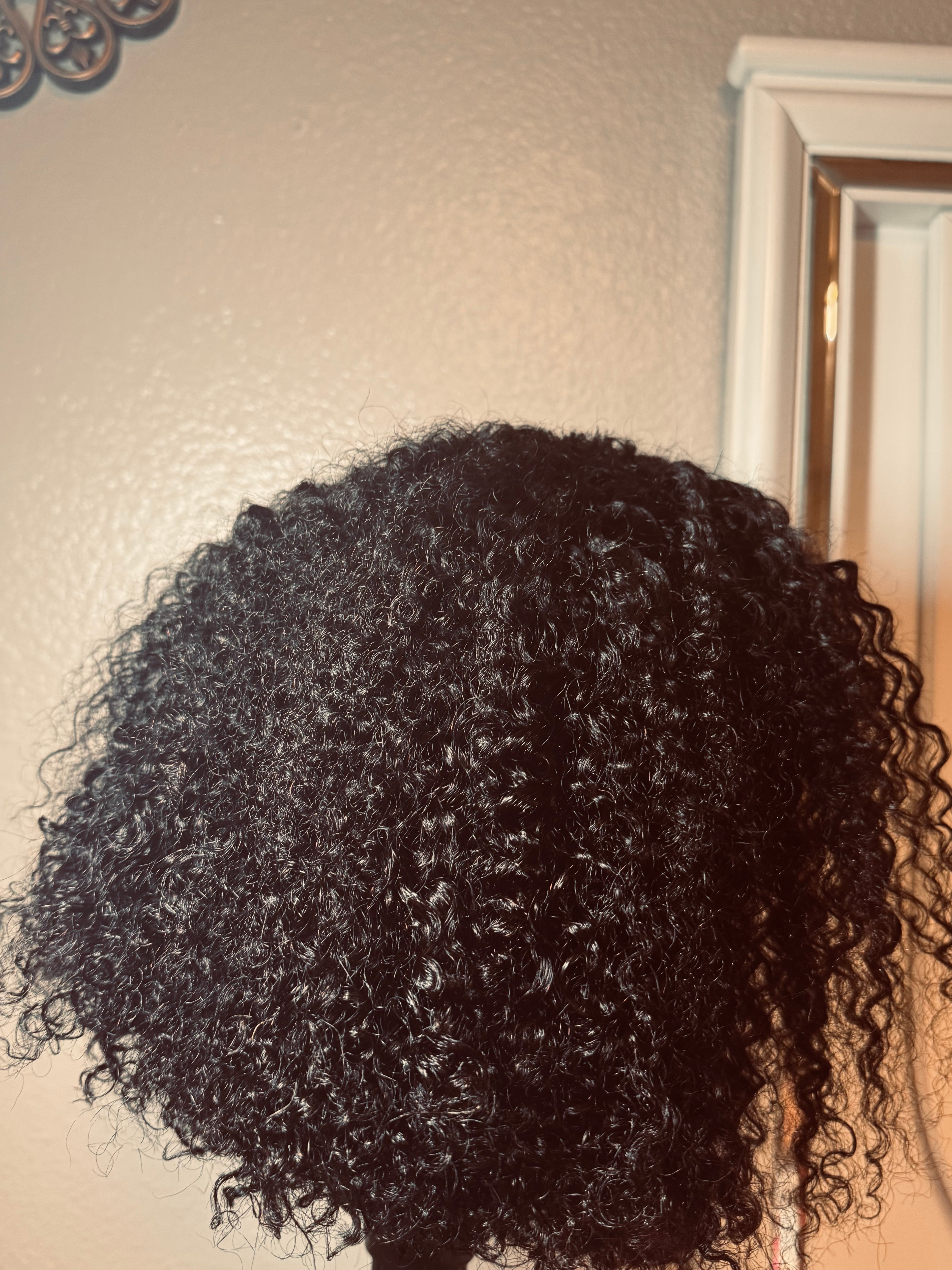 Kinky Curly Lace Wig – 12 Inch
