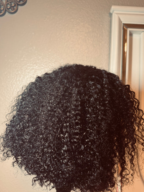 Kinky Curly Lace Wig – 12 Inch