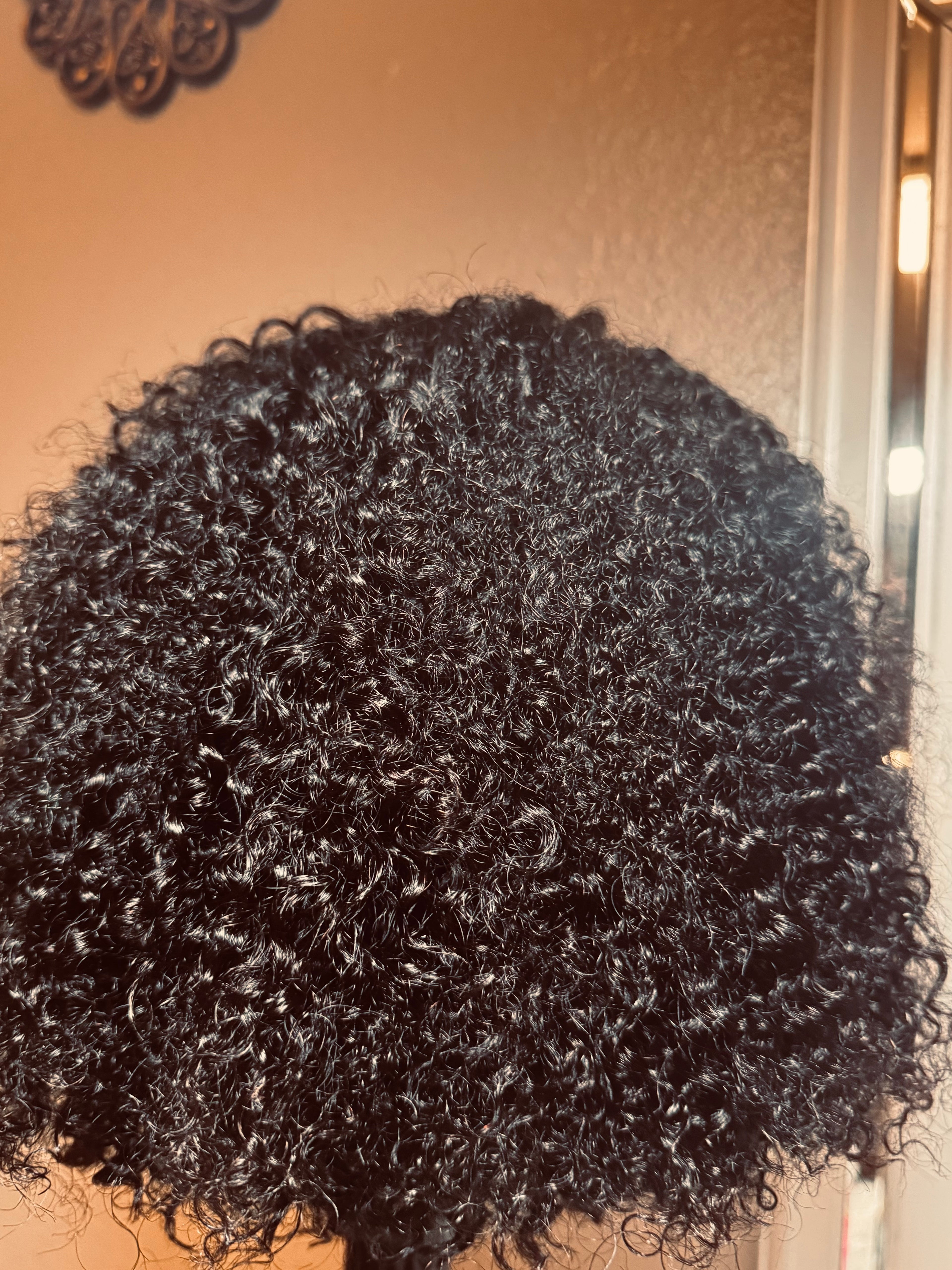 Kinky Curly Lace Wig – 12 Inch